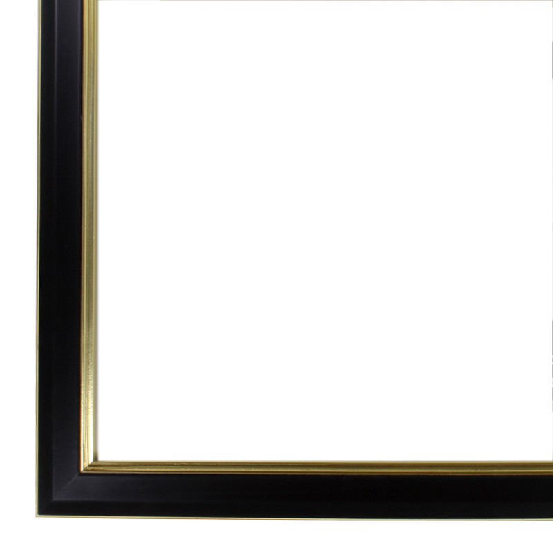 slide 3 of 3, 8.5" X 11" Black & Gold Document Frame With Double Mat By Studio Decor, 8.5 in x 11 in
