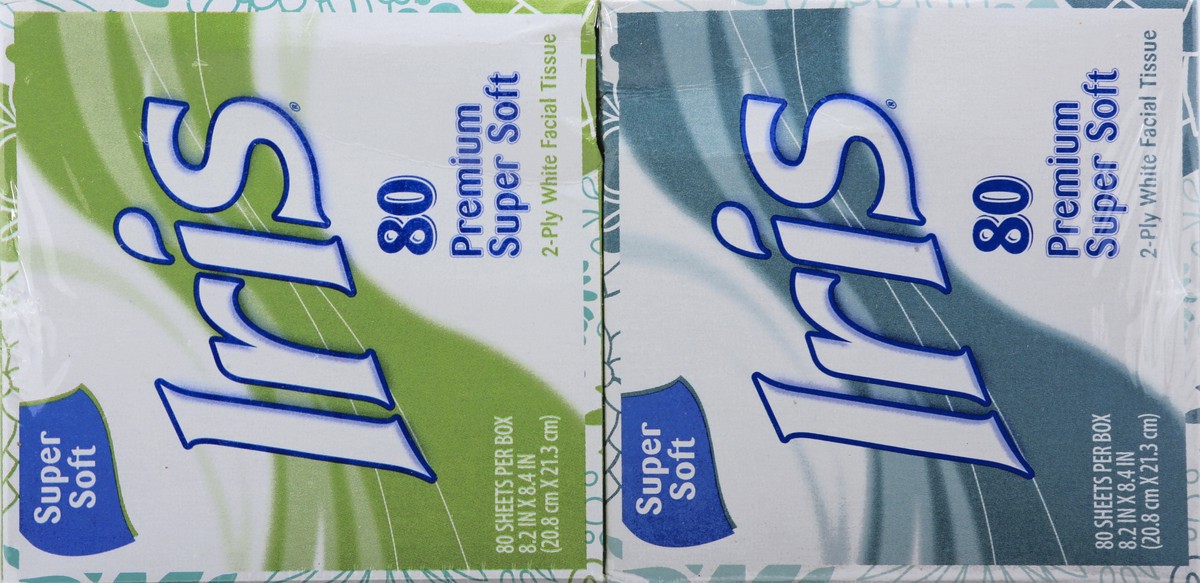 slide 3 of 5, IRIS Facial Tissue 4 ea, 30 oz