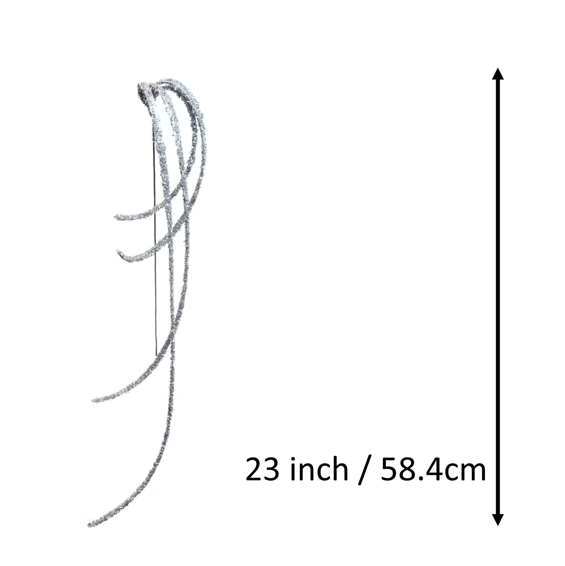 slide 2 of 3, 23" Glitter Ribbon Stem By Ashland, 23 in