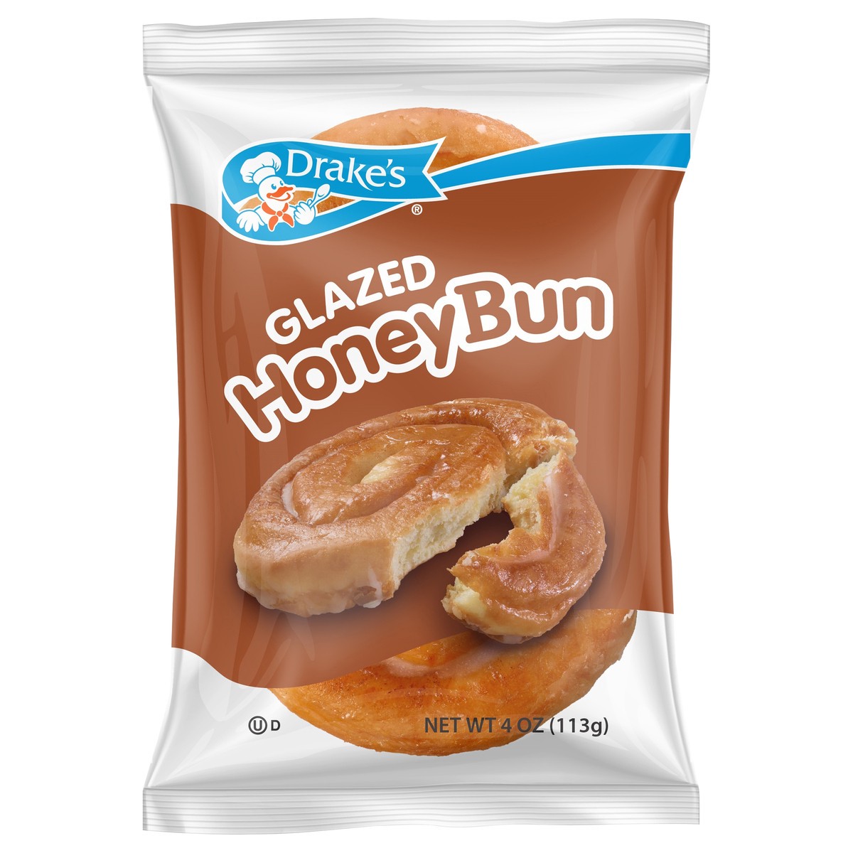 slide 2 of 2, Drake's Cakes, Drake's Snack Glazed Honey Bun, 4 oz