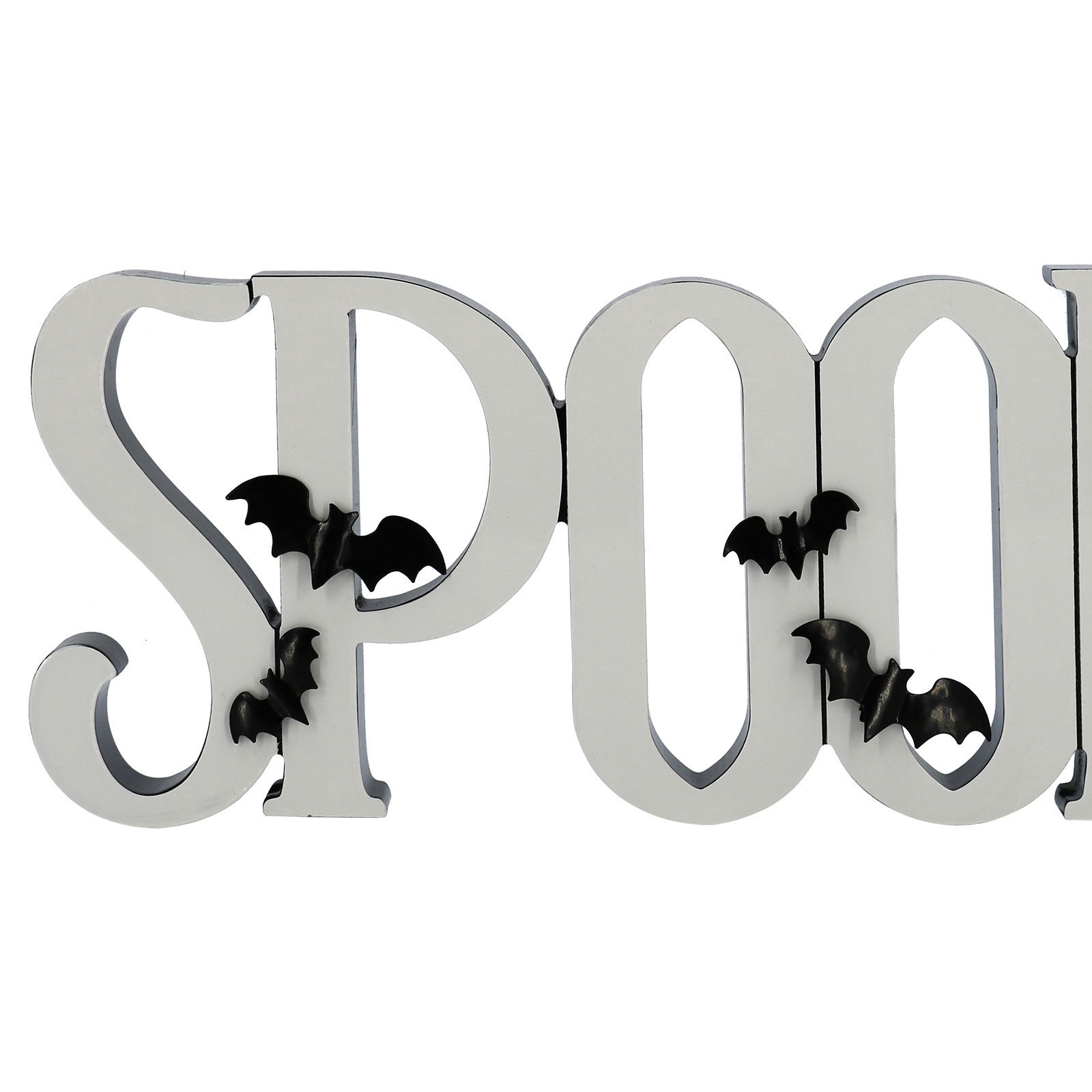 slide 4 of 4, 20.75" White Spooky Cutout Tabletop Sign By Ashland, 20.75 in x 1.12 in x 6.87 in