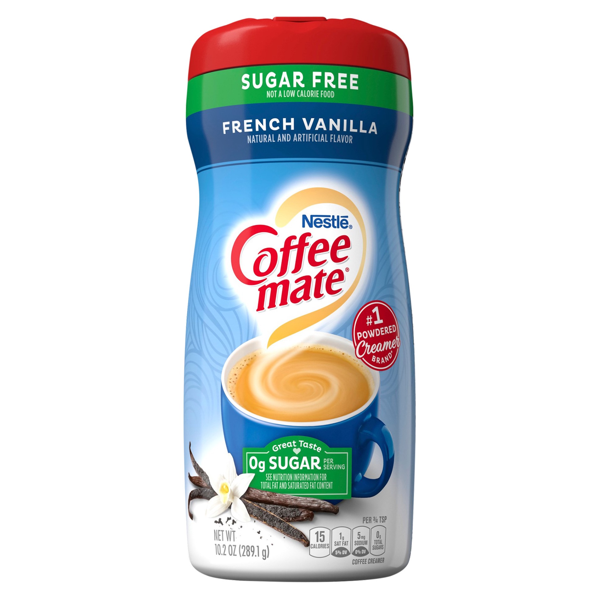 slide 1 of 3, Coffee mate Nestle Coffee mate French Vanilla Sugar Free Powder Coffee Creamer, 10.2 oz