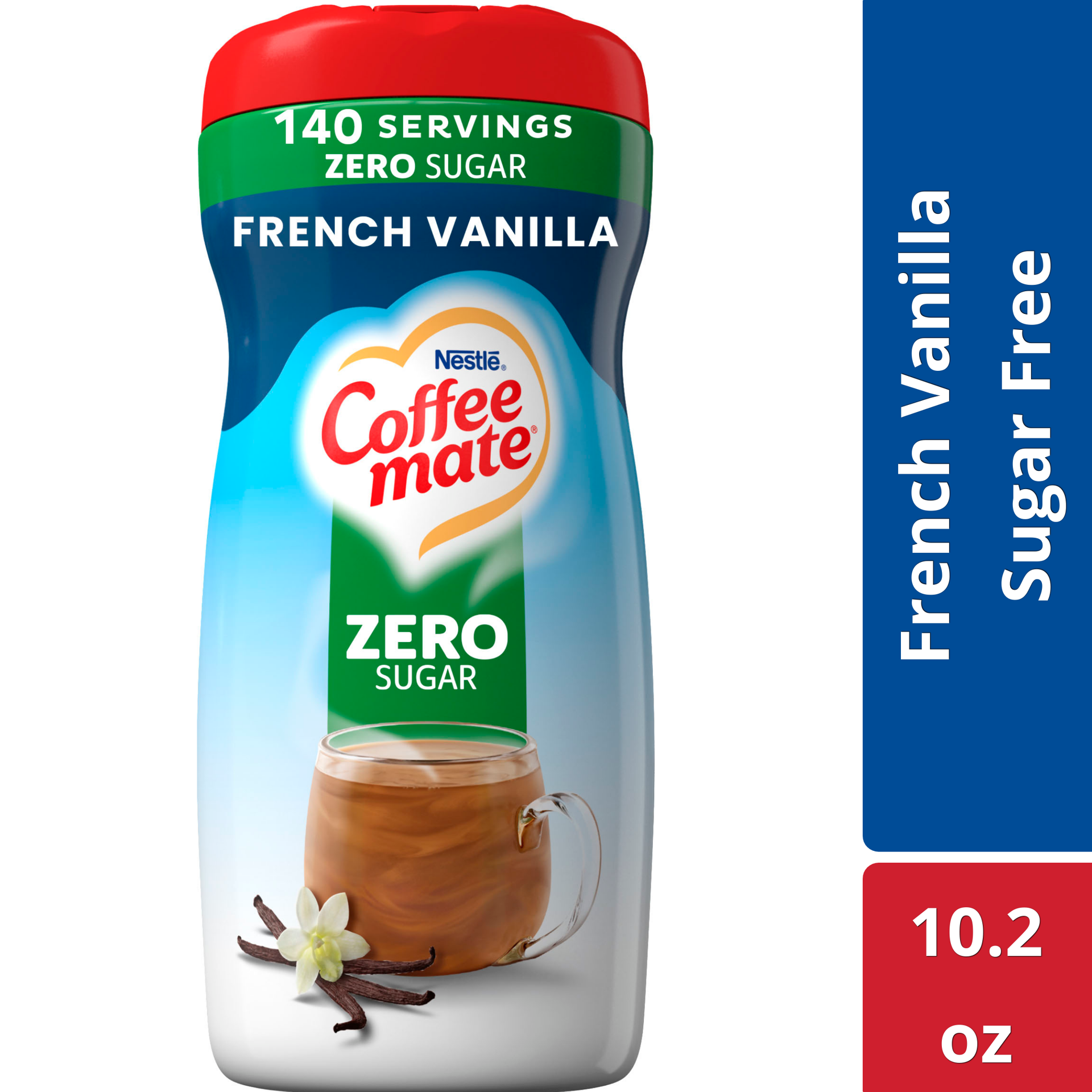 slide 1 of 3, Coffee-Mate Coffee mate Nestle Coffee mate French Vanilla Sugar Free Powder Coffee Creamer, 10.2 oz
