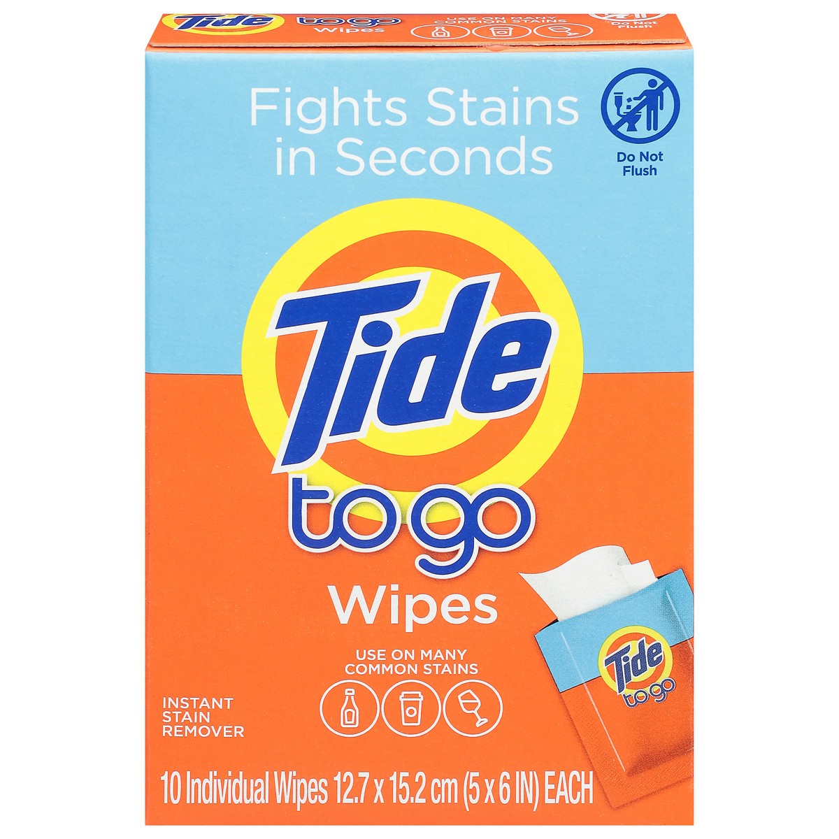 slide 13 of 15, Tide To Go Instant Stain Remover Wipes 10 ea, 10 ct
