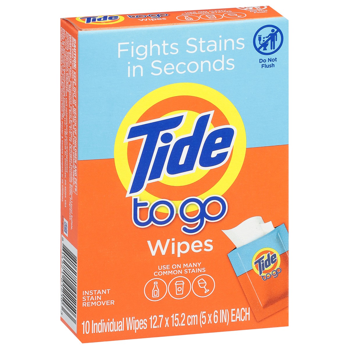 slide 3 of 15, Tide To Go Instant Stain Remover Wipes 10 ea, 10 ct