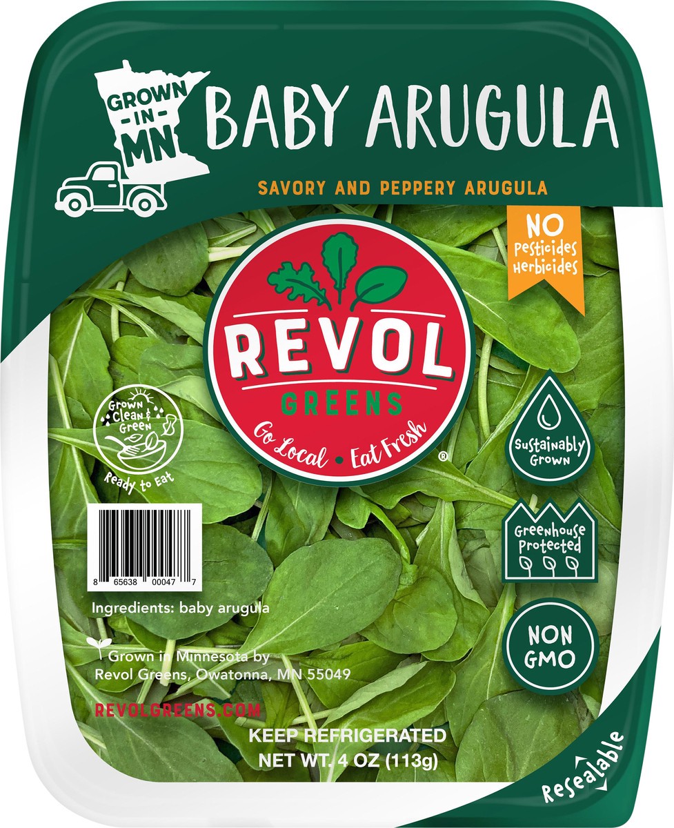 slide 3 of 4, Revol Greens Baby Arugula, 4.5 oz