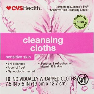 slide 1 of 1, CVS Health Cleansing Cloths, 16 Ct, 1 ct