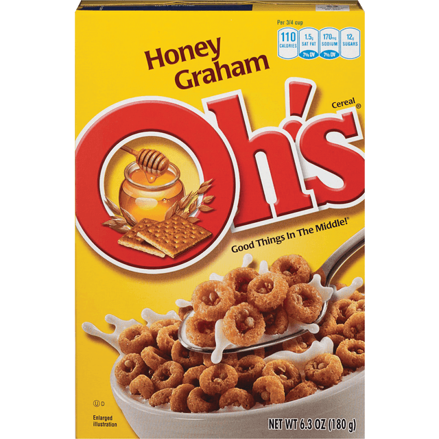 slide 1 of 1, Quaker Honey Graham Oh's Cereal, 1 ct