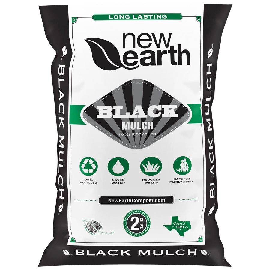 slide 1 of 6, Earth's Finest Black Mulch, 2 cu ft