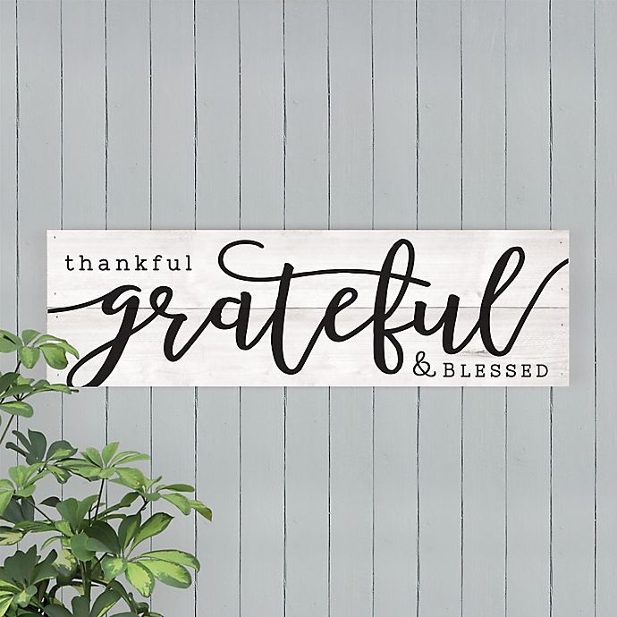 slide 3 of 3, P. Graham Dunn Thankful Grateful Blessed Boxed Pallet Wall Art, 1 ct