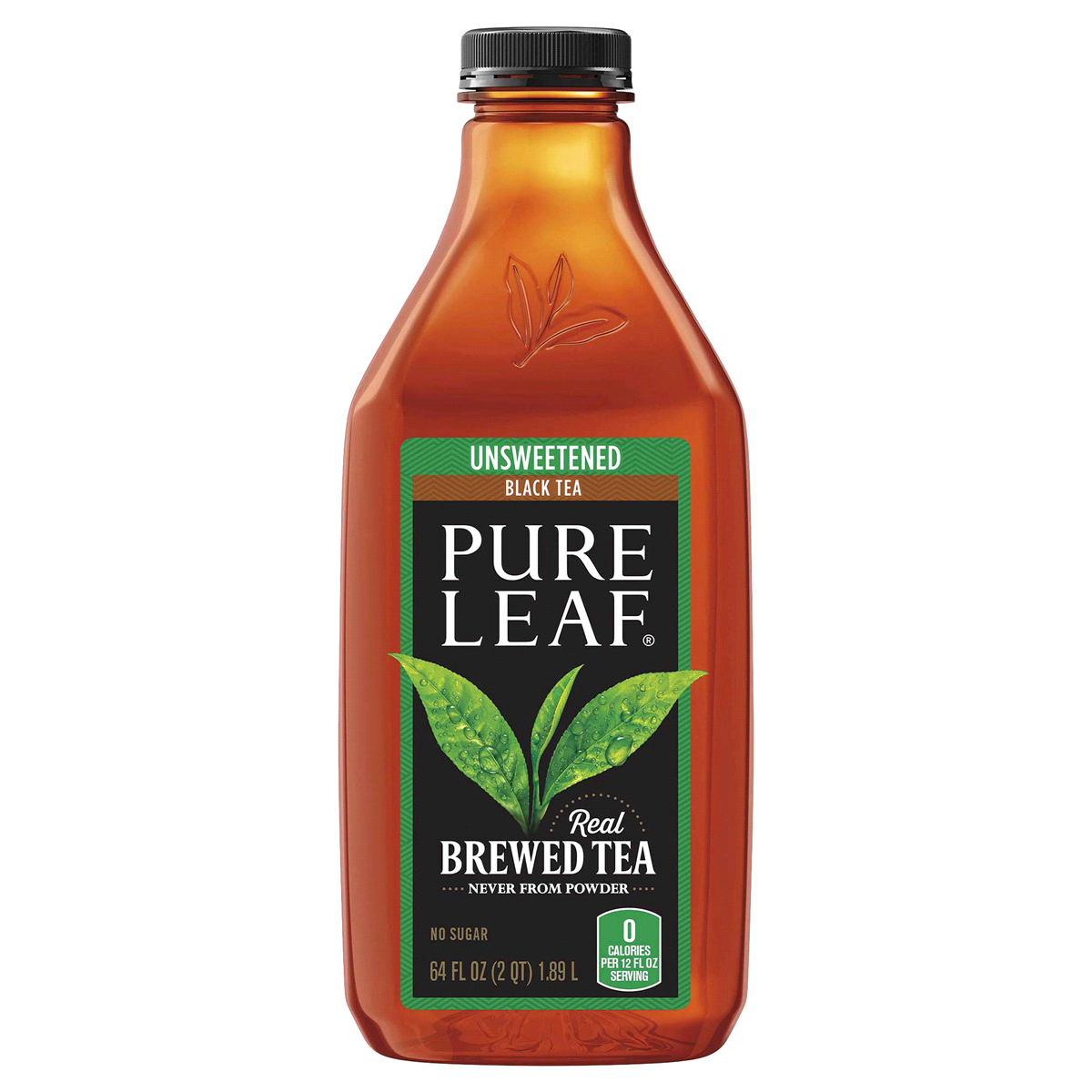 slide 1 of 3, Pure Leaf Unsweetened Iced Tea, 64 oz