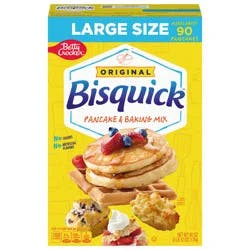 Betty Crocker Bisquick Pancake and Baking Mix, Original, Makes About 90 Pancakes, Large Size, 60 oz