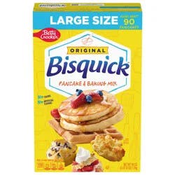 Betty Crocker Bisquick Pancake and Baking Mix, Original, Makes About 90 Pancakes, Large Size, 60 oz