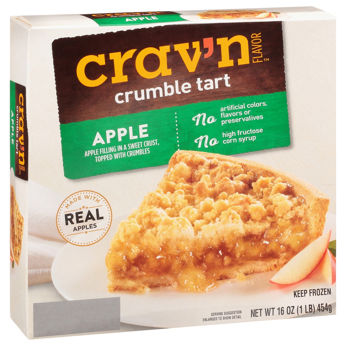 slide 6 of 9, Crav'n Flavor Cravn Apple Crumb Tart, 16 oz
