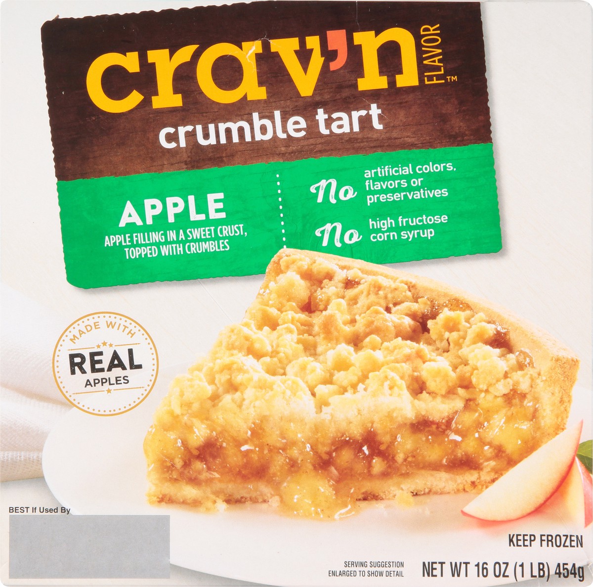 slide 4 of 9, Crav'n Flavor Cravn Apple Crumb Tart, 16 oz