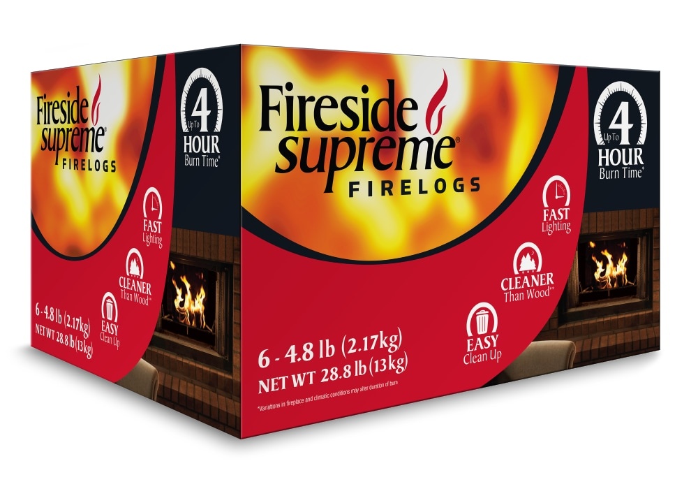 slide 1 of 1, Fireside Supreme 4-Hour Firelogs, 6 ct