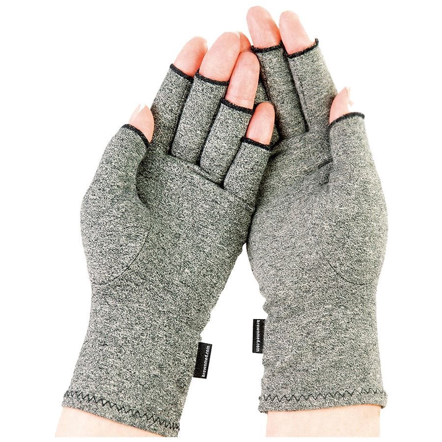 slide 2 of 2, Walgreens Arthritis Gloves Gray, 1 pair