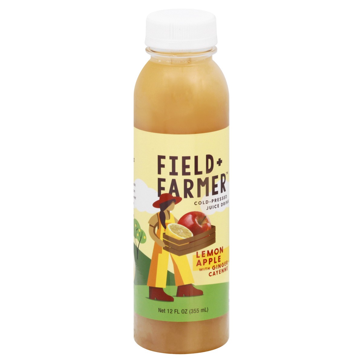 slide 1 of 13, Field + Farmer Cold-Pressed Lemon Apple Juice Drink 12 oz, 12 oz