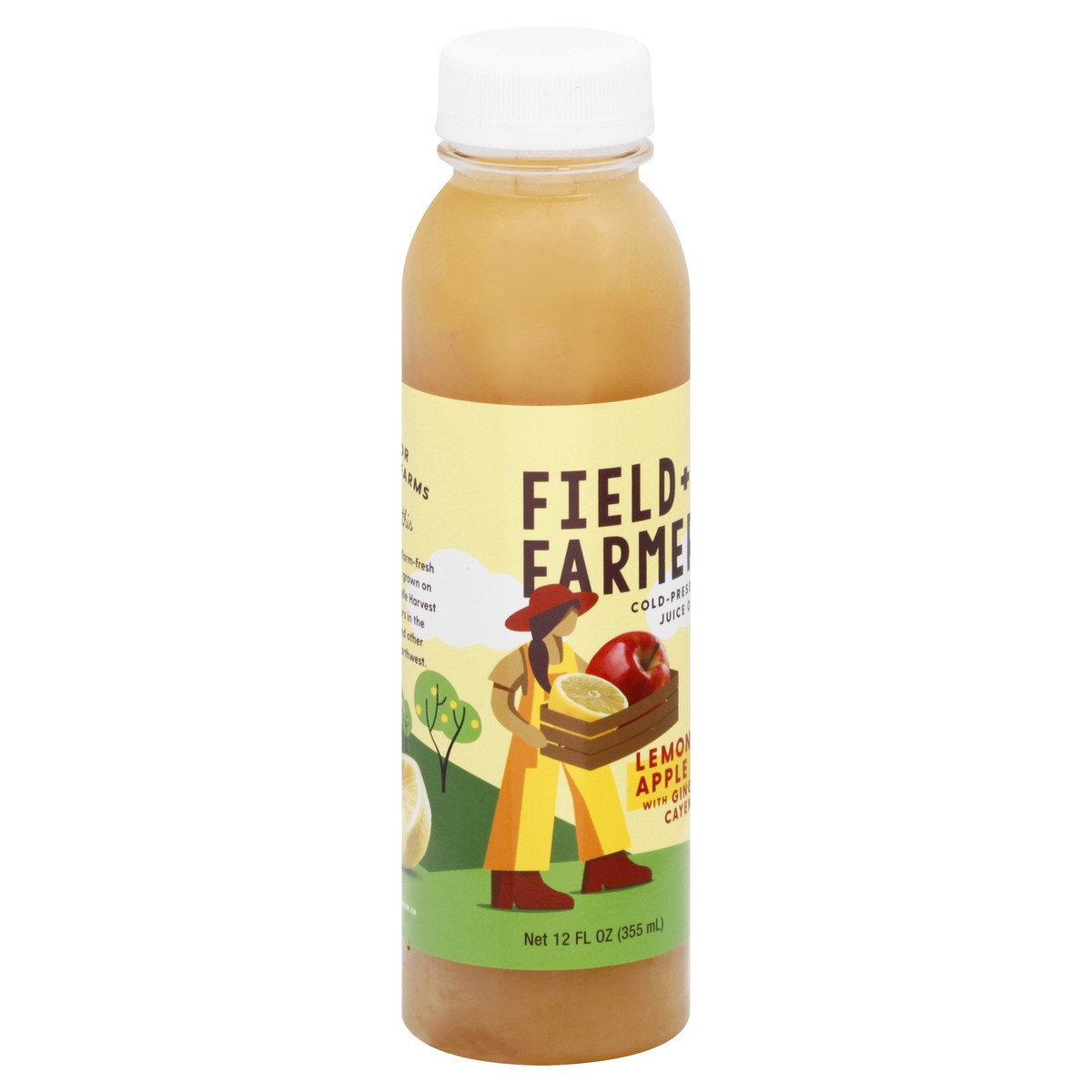 slide 4 of 13, Field + Farmer Cold-Pressed Lemon Apple Juice Drink 12 oz, 12 oz