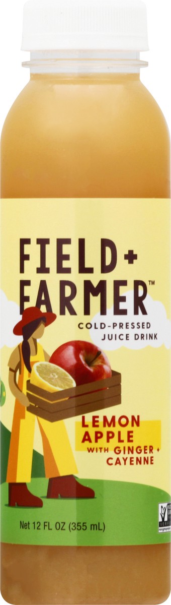 slide 6 of 13, Field + Farmer Cold-Pressed Lemon Apple Juice Drink 12 oz, 12 oz