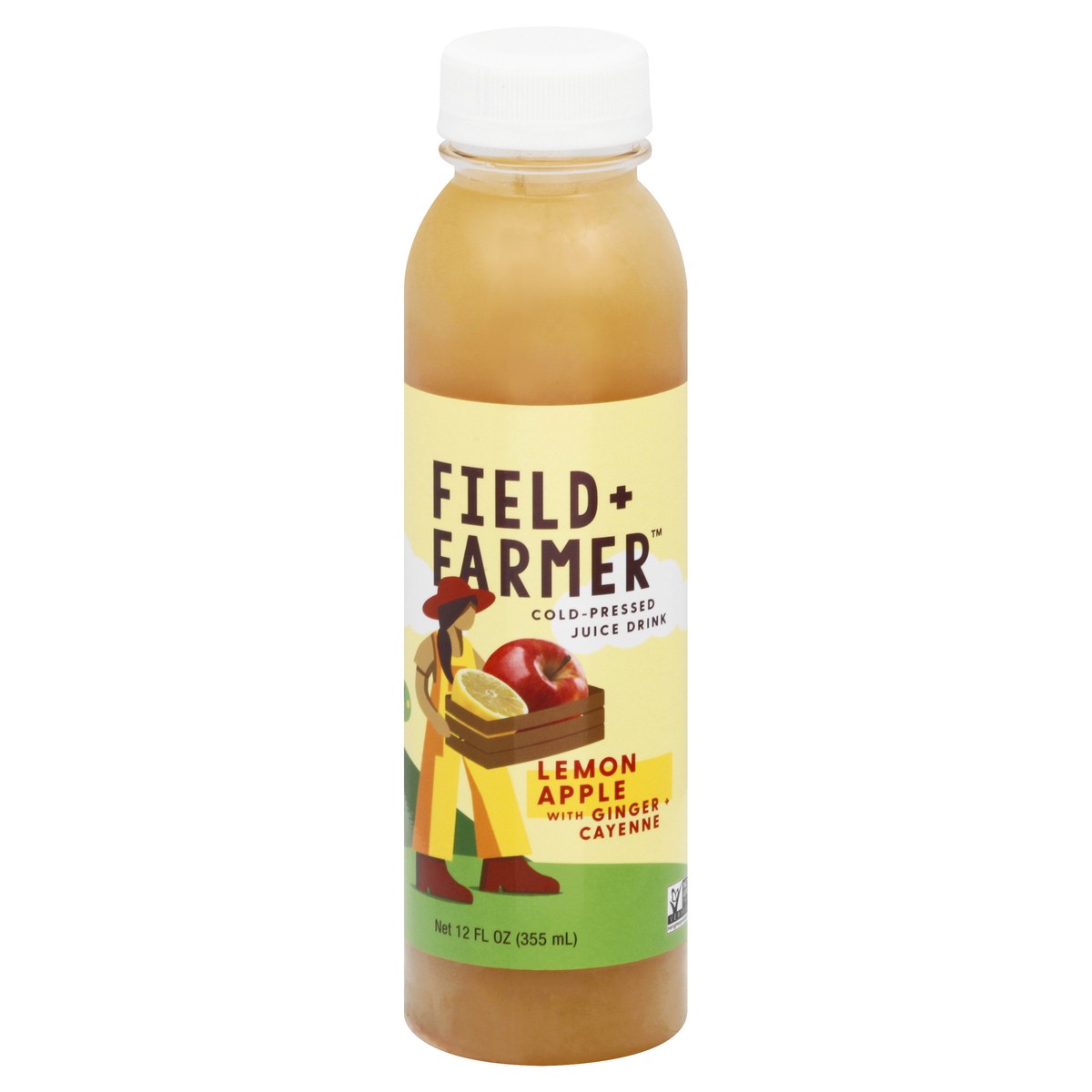 slide 9 of 13, Field + Farmer Cold-Pressed Lemon Apple Juice Drink 12 oz, 12 oz