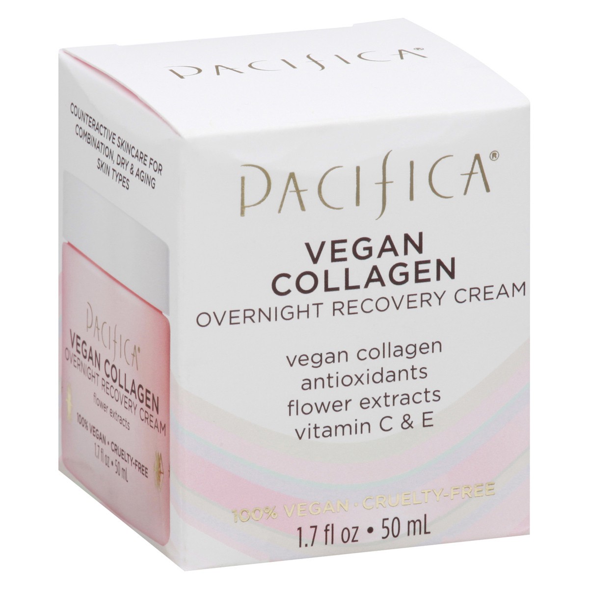 slide 2 of 9, Pacifica Vegan Collagen Overnight Recovery Cream 1.7 fl oz, 1.7 fl oz