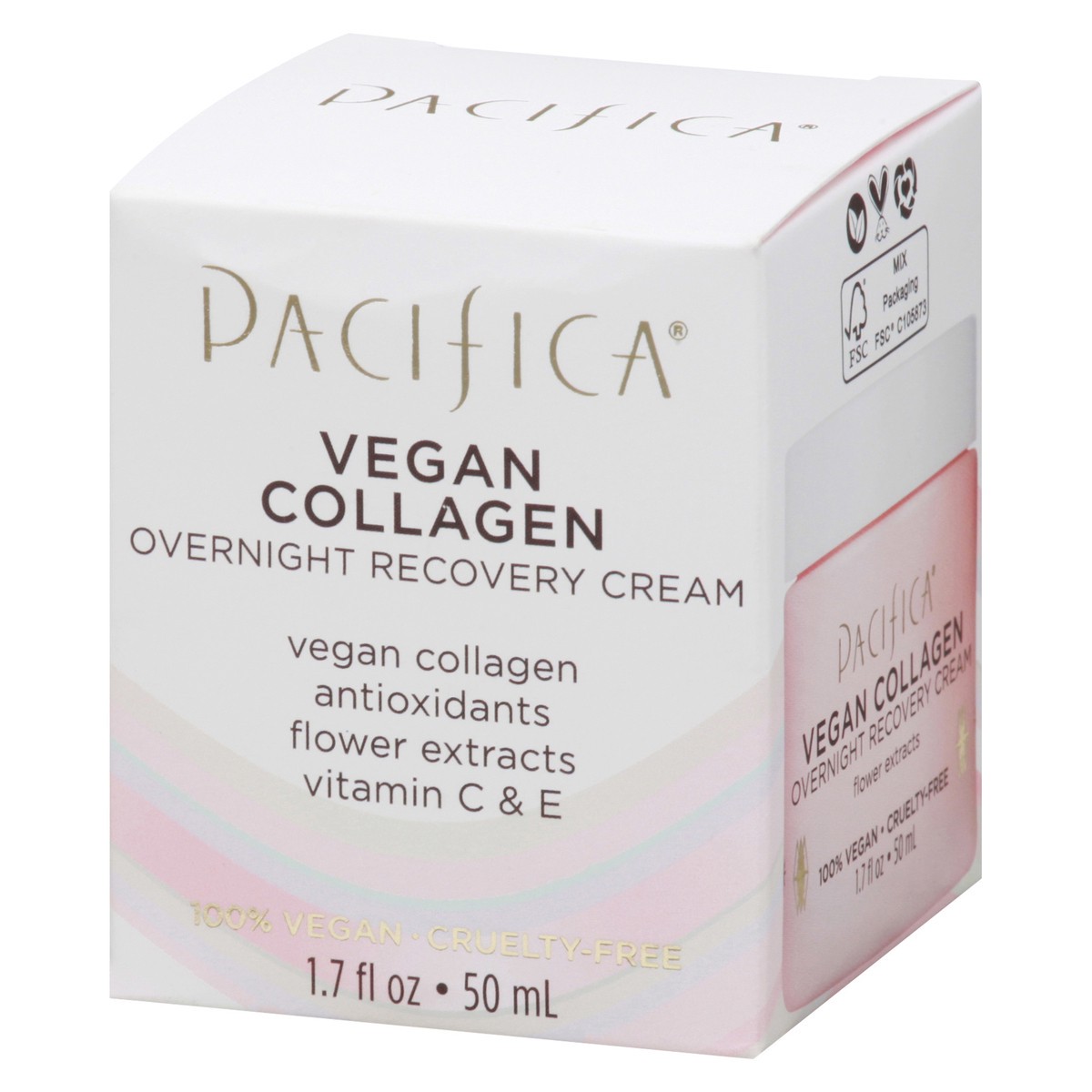 slide 3 of 9, Pacifica Vegan Collagen Overnight Recovery Cream 1.7 fl oz, 1.7 fl oz