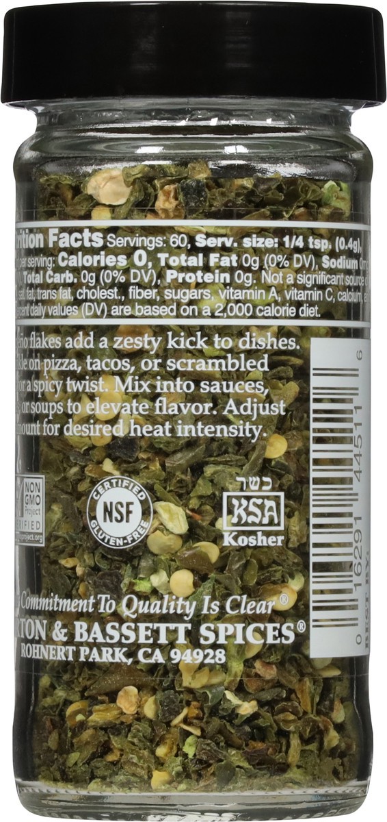 slide 9 of 12, Mort Bass Jalapeno Flakes, 0.9 oz
