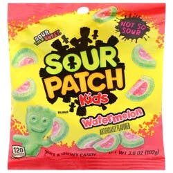 Sour Patch Kids KIDS Watermelon Soft & Chewy Candy, 3.6 oz