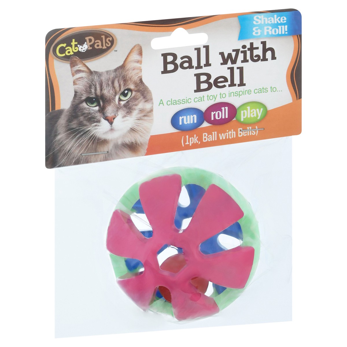 slide 2 of 10, Cat Pals Ball with Bell, 1 Pk, 1 Each, 1 ct