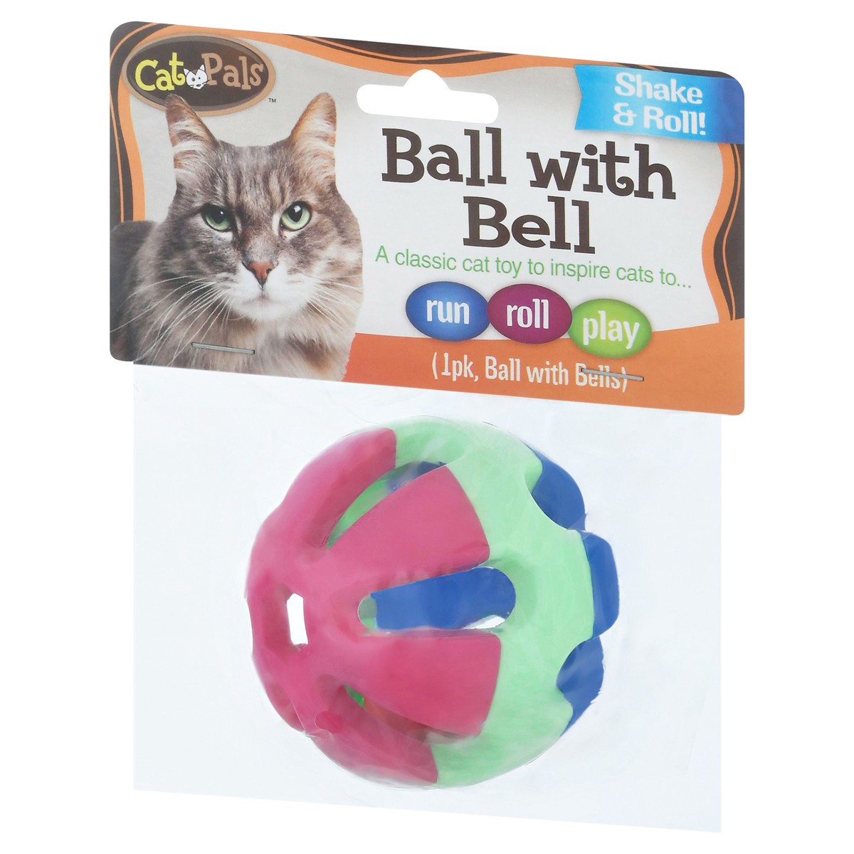 slide 9 of 10, Cat Pals Ball with Bell, 1 Pk, 1 Each, 1 ct