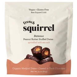 French Squirrel Bateaux Peanut Butter Stuffed Dates