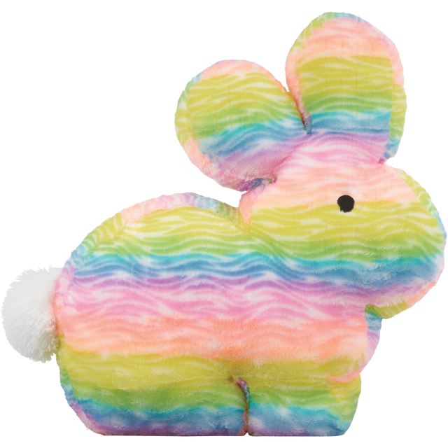slide 1 of 1, DAN DEE - PLUSH 27" Yellow & Rainbow Bunny, 1 ct