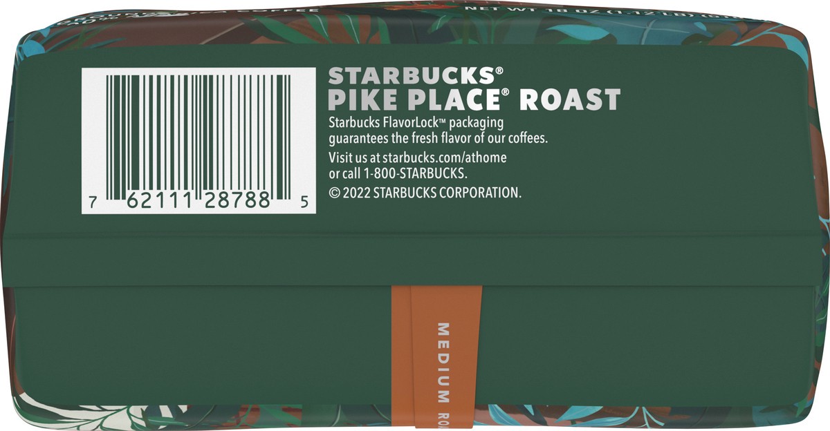 slide 7 of 9, Starbucks Ground Coffee—Medium Roast Coffee—Pike Place Roast—100% Arabica—1 bag (18 oz), 18 oz