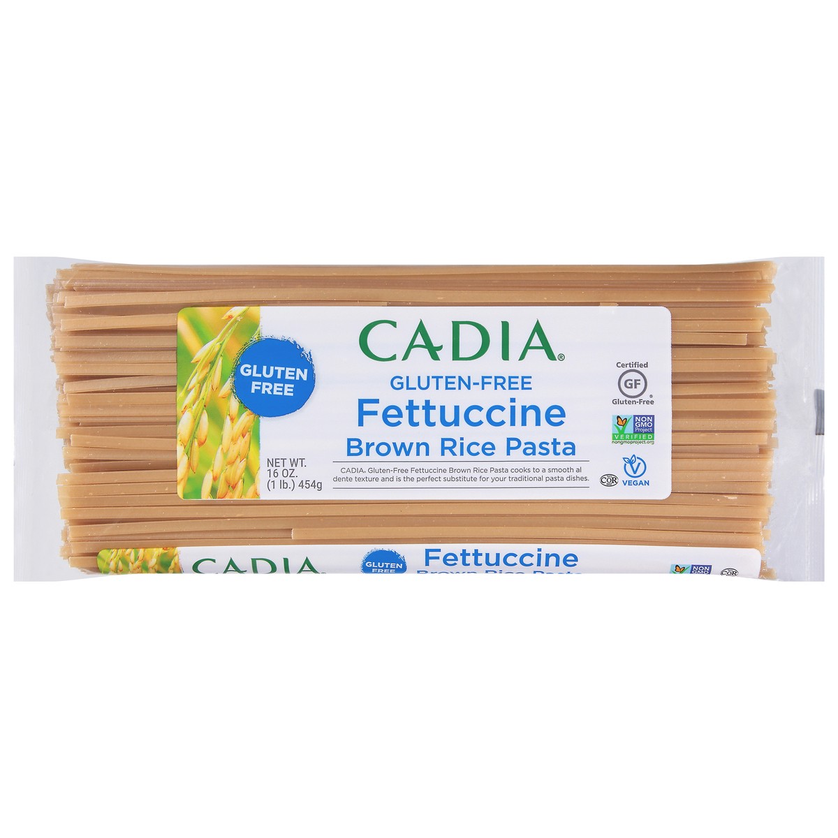 slide 1 of 14, Cadia Gluten-Free Fettuccine Brown Rice Pasta 16 oz, 16 oz