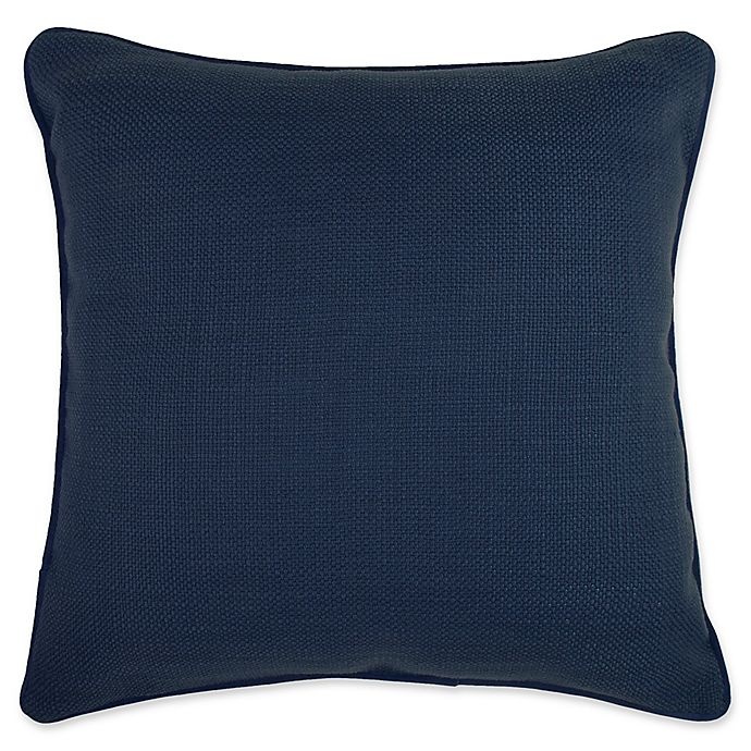 slide 1 of 1, Nearly Natural Make-Your-Own-Pillow Dana Throw Pillow Cover - Navy, 20 in x 20 in