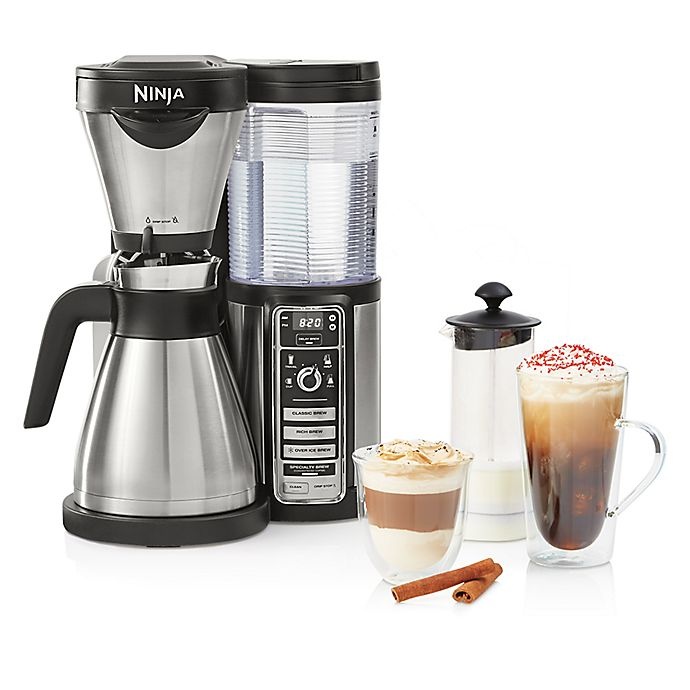 slide 1 of 4, Ninja Coffee Bar Brewer with Stainless Steel Thermal Carafe, 43 oz