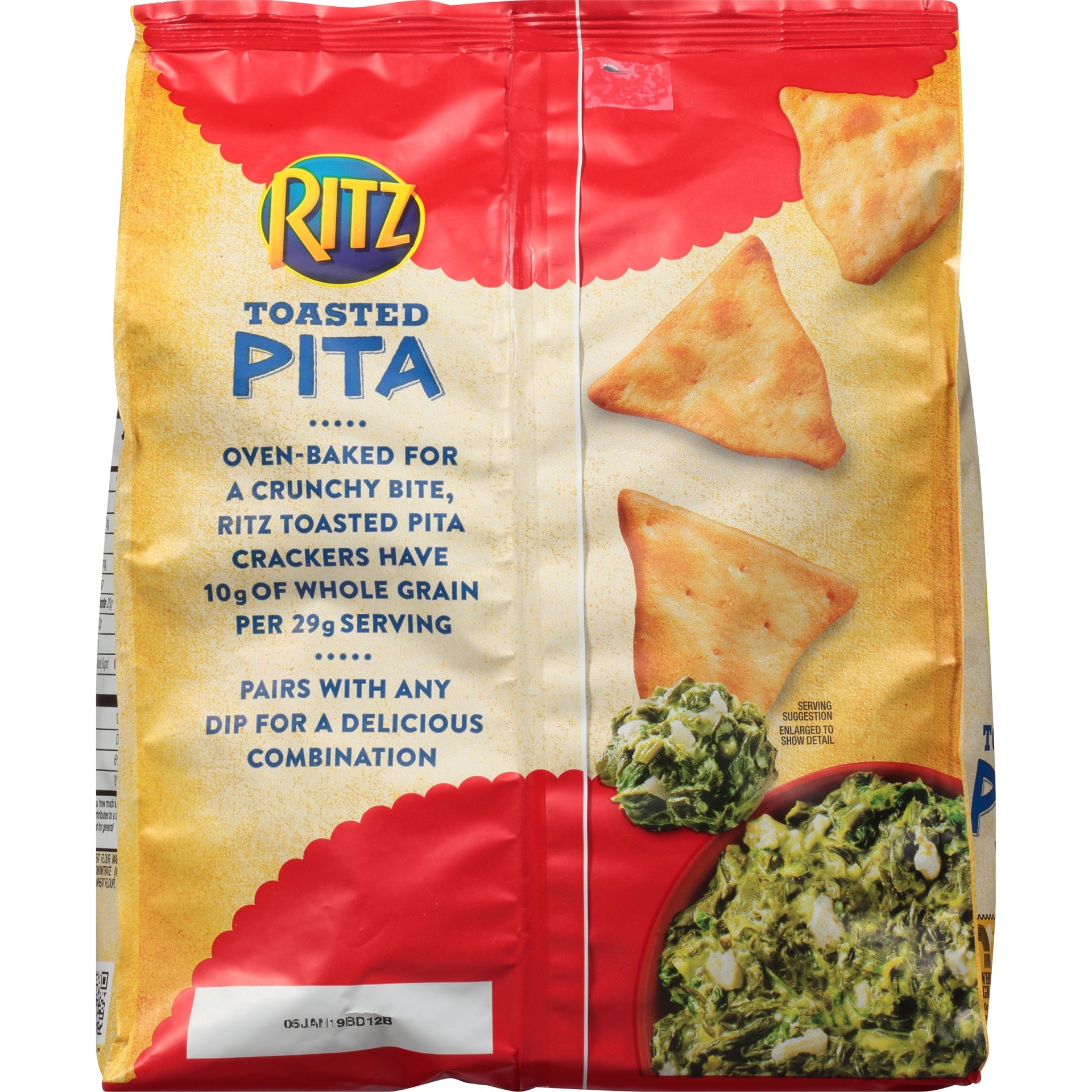 slide 6 of 8, RITZ Original Toasted Pita Crackers, 8 oz
