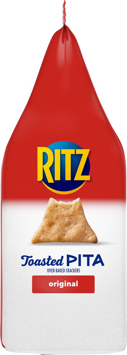 slide 7 of 9, RITZ Toasted Chips Pita Crackers Original, 8 oz, 8 oz