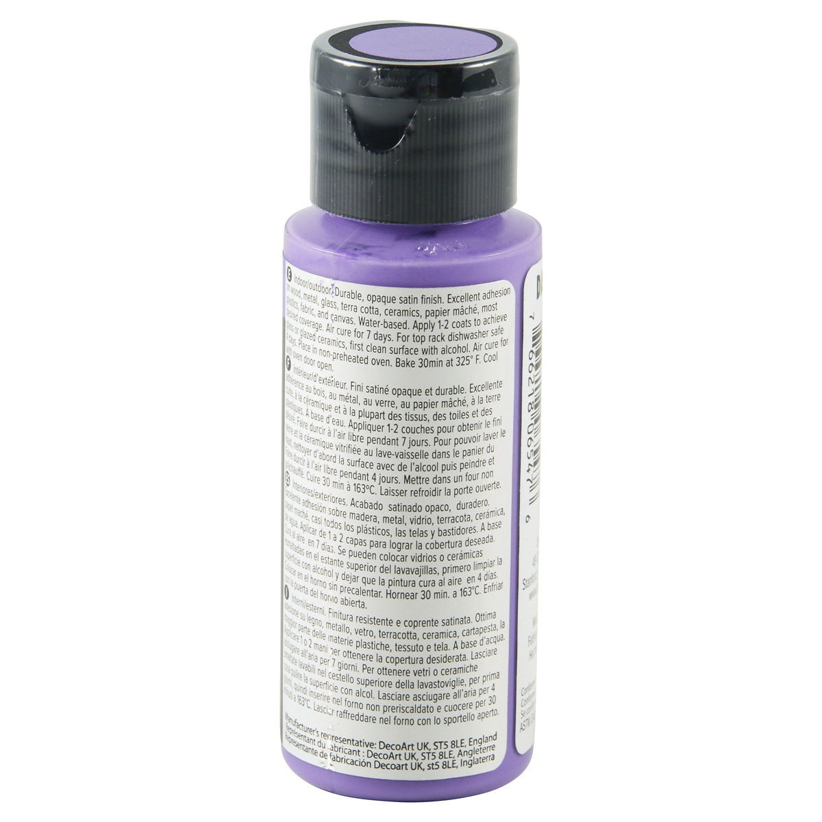 slide 4 of 4, Americana Multi Surface Satin Paint Iris, 2 oz