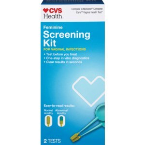 slide 1 of 1, CVS Health Feminine Screening Kit For Vaginal Infections, 2 ct