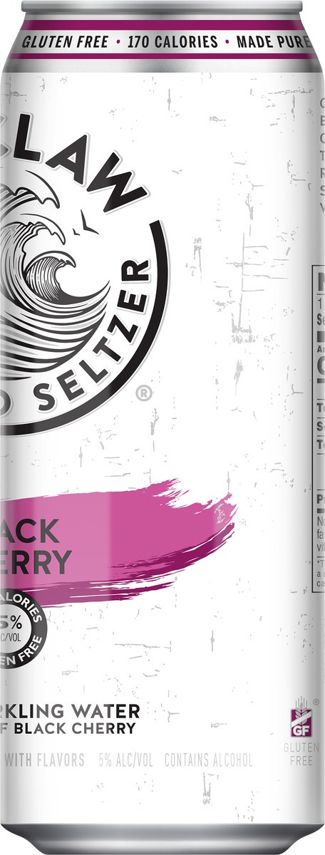 slide 4 of 6, White Claw Black Cherry 19.2oz Can, 19.2 fl oz