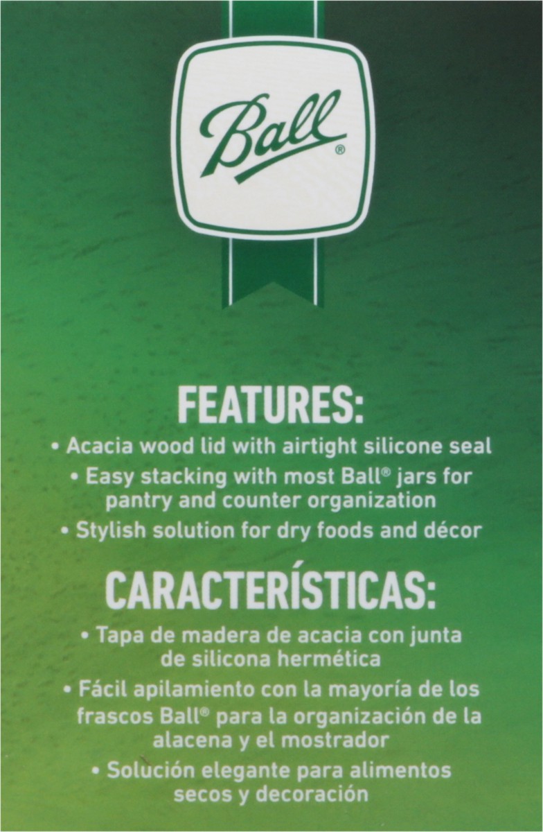 slide 5 of 9, Ball Wide Mouth Wooden Lids 3 ea, 3 ct