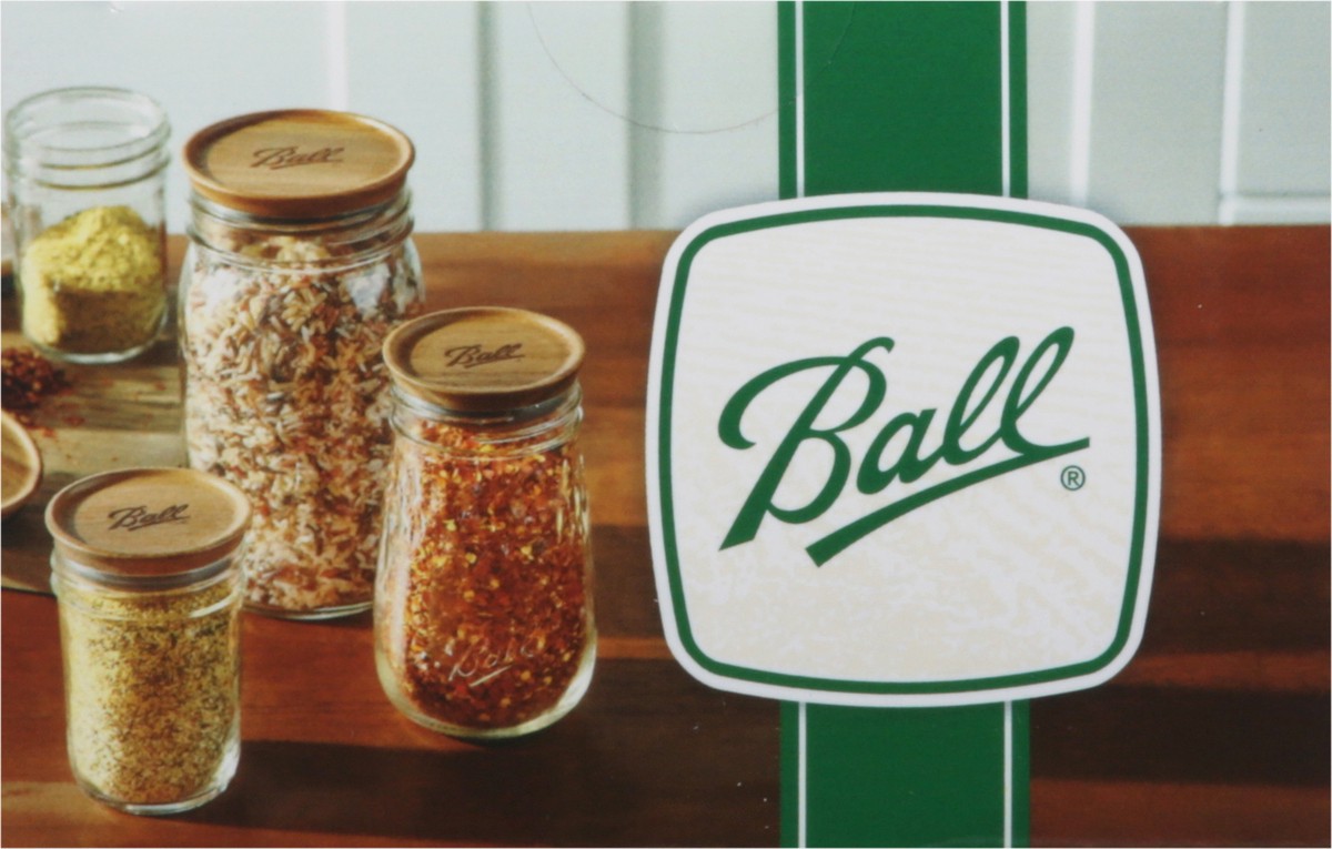 slide 6 of 9, Ball Wide Mouth Wooden Lids 3 ea, 3 ct