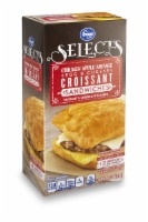 slide 1 of 1, Kroger Selects Chicken Apple Sausage Egg & Cheese Croissant, 9.82 oz