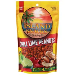 Island Snacks Chili Lime Peanuts Family Size 17 oz