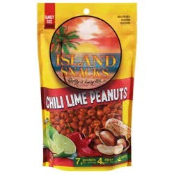 Island Snacks Chili Lime Peanuts Family Size 17 oz