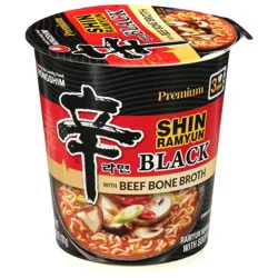 Nongshim Premium Shin Black Noodle Soup with Beef Bone Broth 3.5 oz