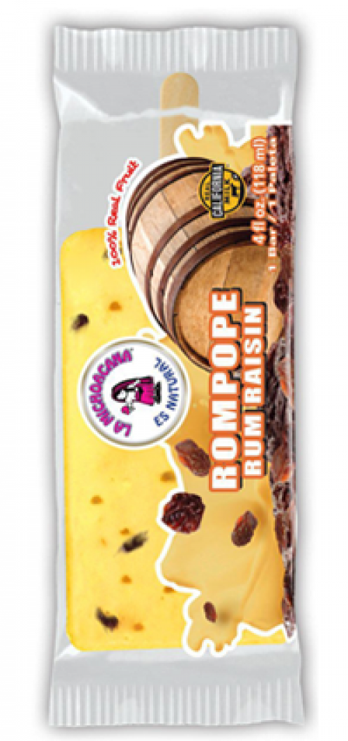 slide 1 of 1, La Michoacana Single Rum Raisin Bolis Popsicle, 5 oz