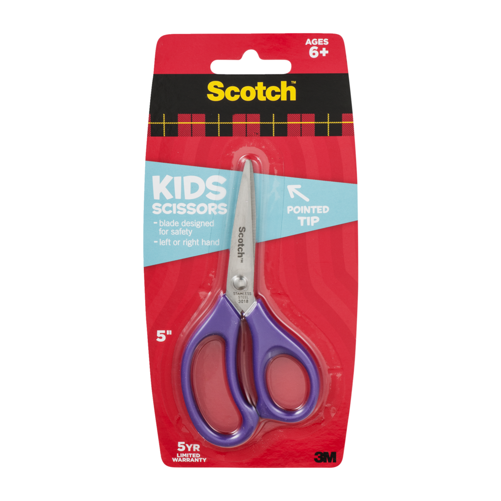 slide 1 of 1, Scotch Kids Scissors Pointed Tip, 1 ct